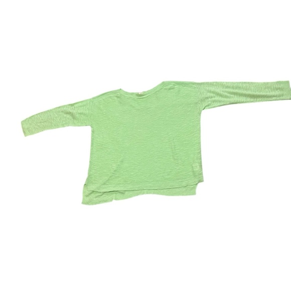 EILEEN FISHER Size L Organic Linen Blend Mint Green Pullover Light Knit Sweater - Picture 10 of 10